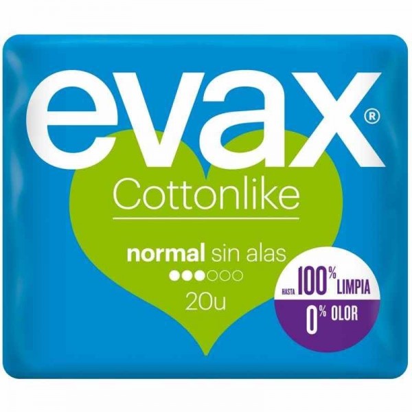 Evax cottonlike normal sin alas 20 uds